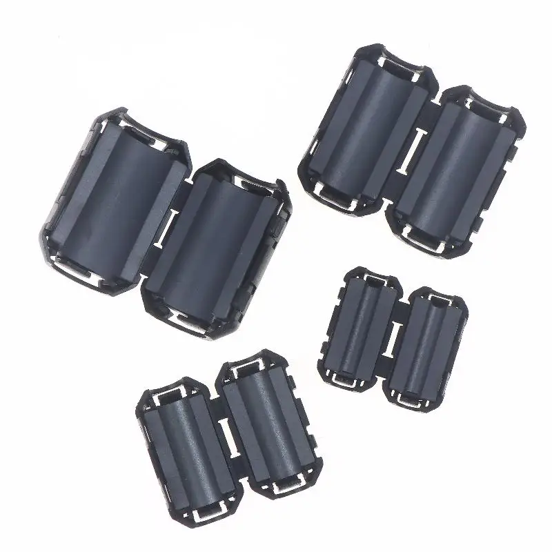 5/10Pcs Ring Wiring Cable Clamp Tools 3.5-13mm Toroidal Core Ferrite Bead Clip Choke RFI Noise Filter Clip Noise Filter
