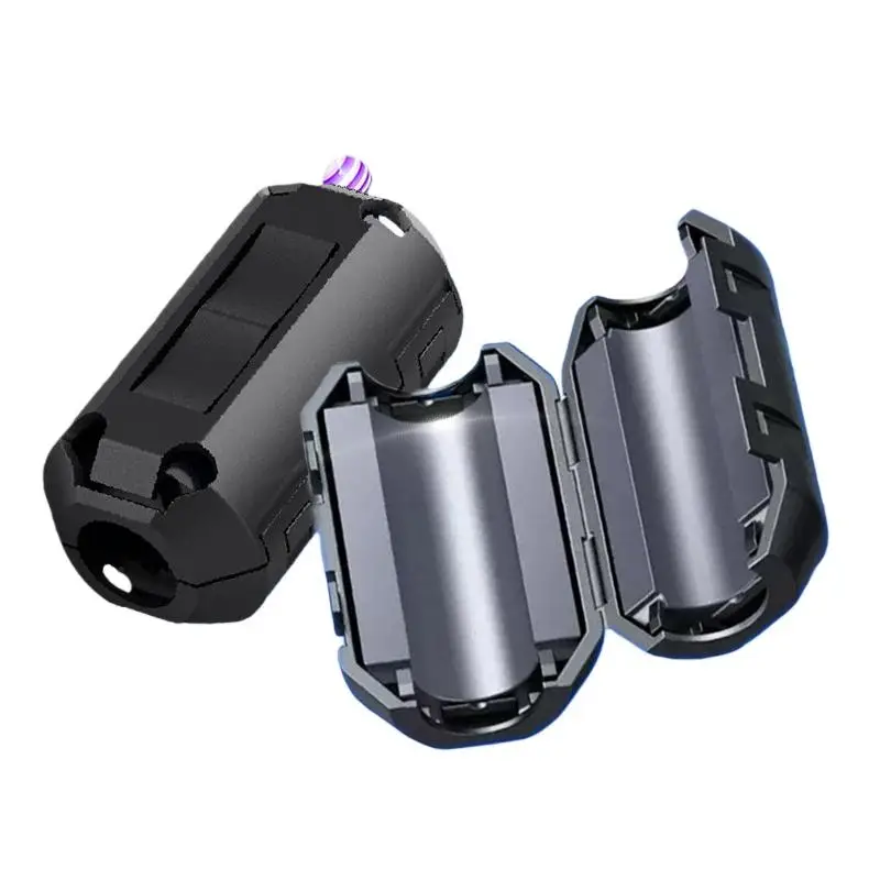 5/10Pcs Ring Wiring Cable Clamp Tools 3.5-13mm Toroidal Core Ferrite Bead Clip Choke RFI Noise Filter Clip Noise Filter