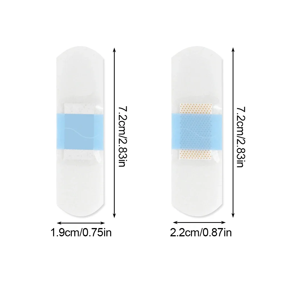 50/120Pcs Transparent Invisible Adhesive Wound Plaster Waterproof Medical Anti-Bacteria Band Aid Bandages Home Travel First Kit