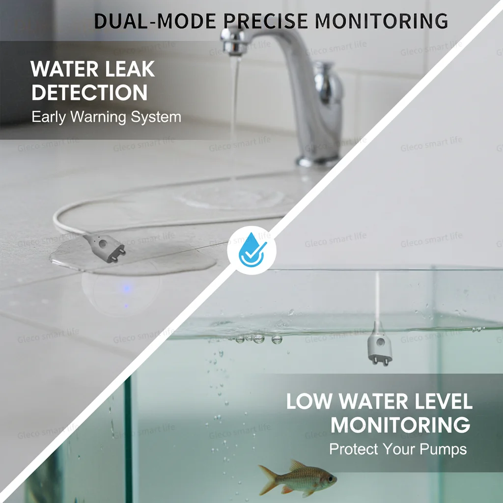 ZigBee Water Sensor Leakage Alarm Flood Leak Detector Smart Home Automation Security Protection Monitor For Tuya Smart Life Z2M