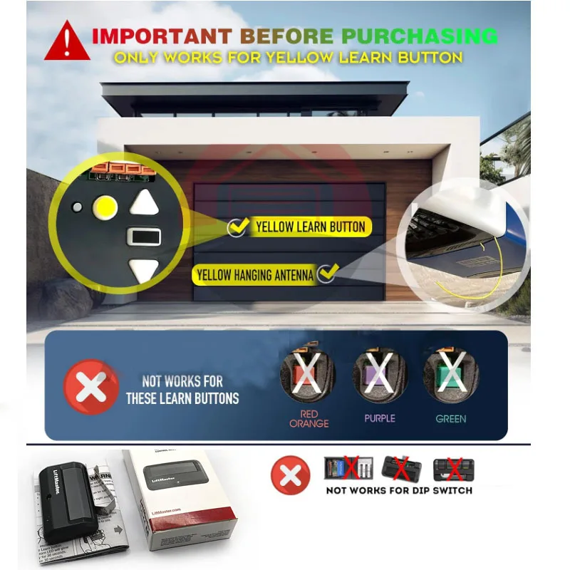 For Chamberlain Liftmaster Craftsman Garage Door Opener Remote 891Lm 971Lm