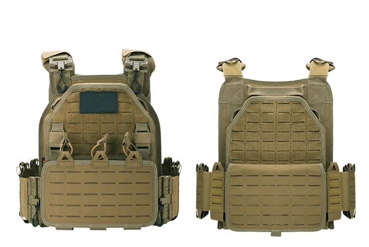 YAKEDA Tactical Vest 6094 Fast Detachable Light Laser Cut Outdoor Hunting Black Gear Carry Vest of High Quality 1000D Nylon