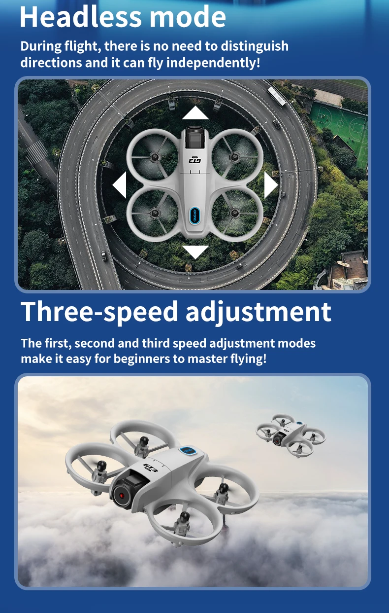 Mini Drone 2026 GT3/GT3 MAX Drone 8K HD Remote Control Headless Mode Helicopter 360° Flip Quadcopter Toys Fors Kid Toy Gifts