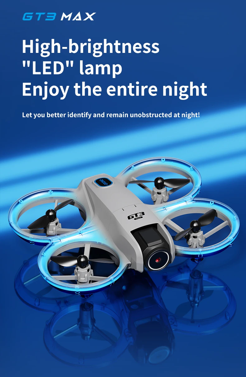 Mini Drone 2026 GT3/GT3 MAX Drone 8K HD Remote Control Headless Mode Helicopter 360° Flip Quadcopter Toys Fors Kid Toy Gifts