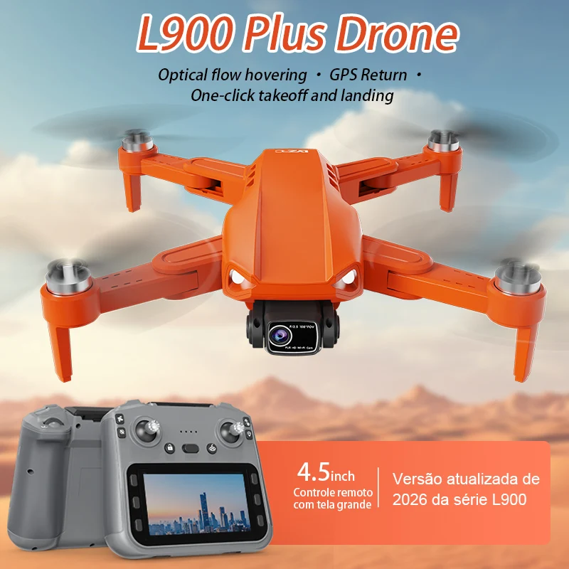 New L900 PLUS 4K Professional Drone With HD Camera Photography GPS Dron Brushless 5G WIFI Screen Remote Control Quadcopter Toys