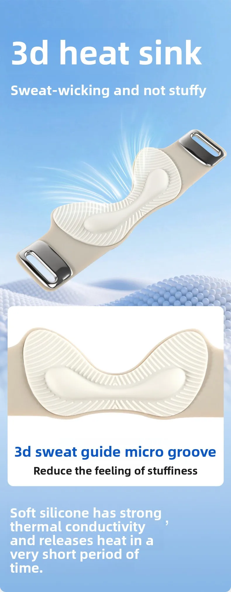 Airbag Silicone Patella Knee Strap, Breathable Professional Knee Brace for Running Cycling Gym Absorbing Prevent Sports Injury