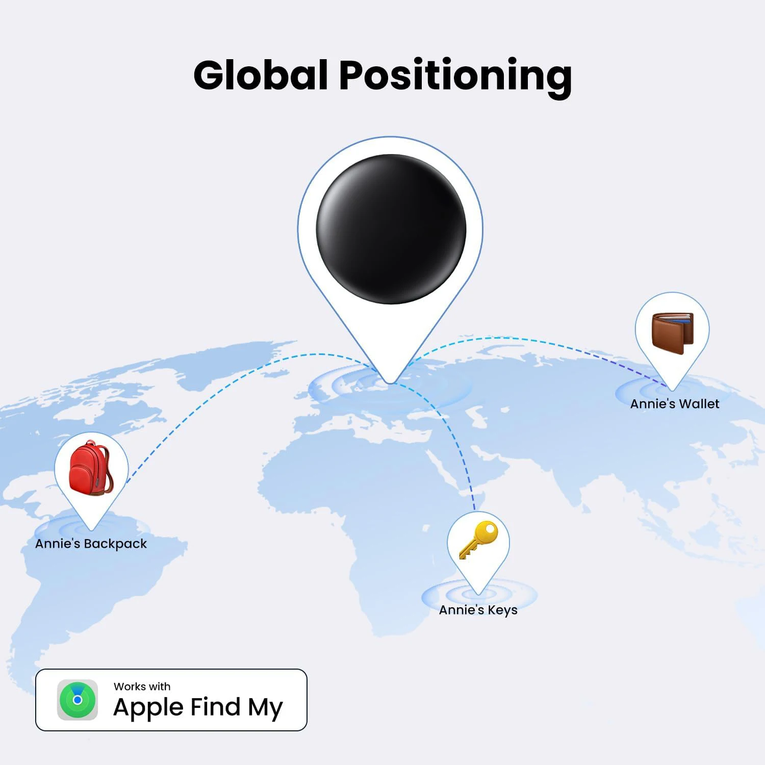 Anti-lose Tracker Positioning Far Away Finder for Apple Find My  Voice Locate Suitcase Keys Bag Toys Smart Tag for IOS iPhone