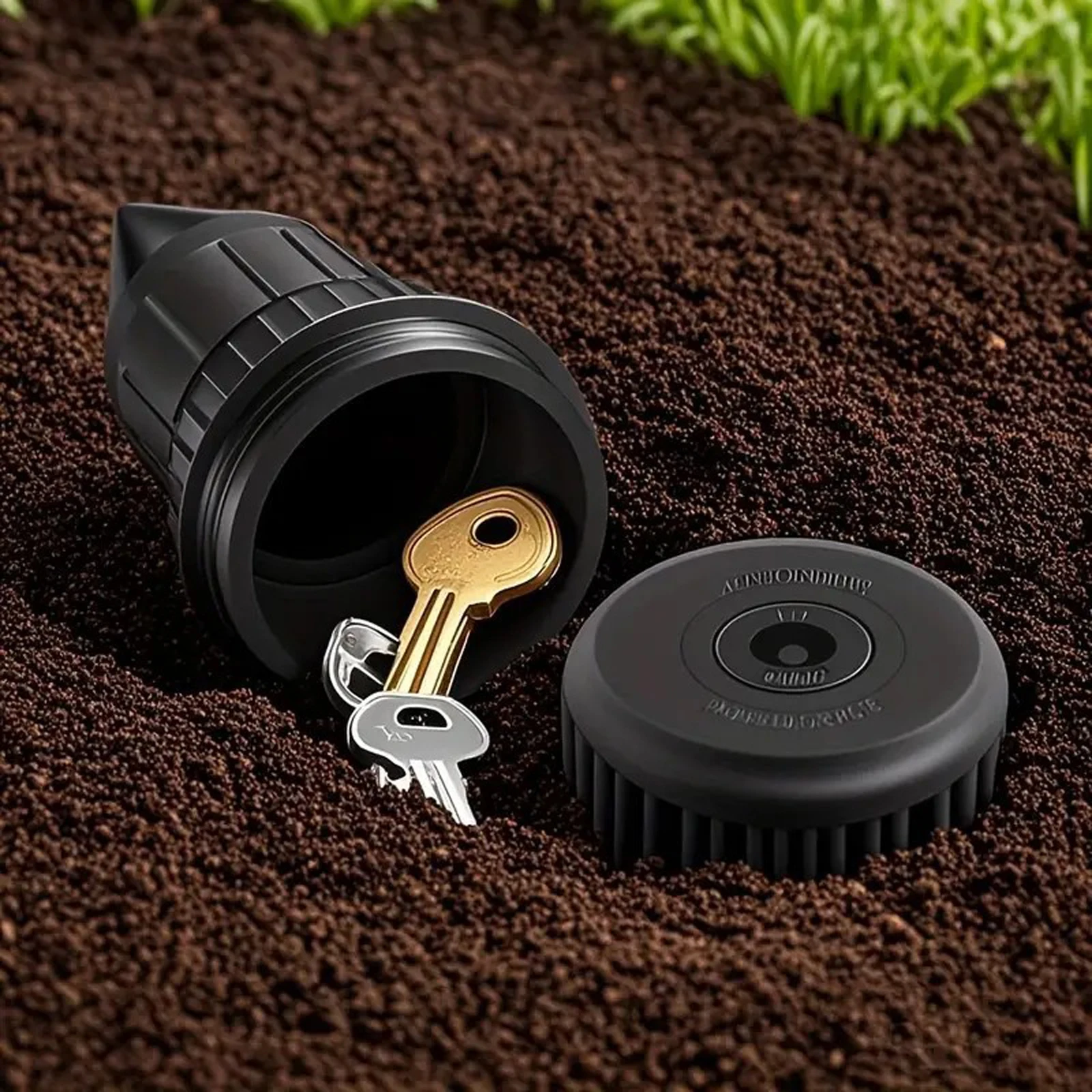 Sprinkler Key Hider Waterproof Head Hidden Holder Realistic Sprinkler Key Box Secure Storage Case for Outdoor Garden Yard Ground