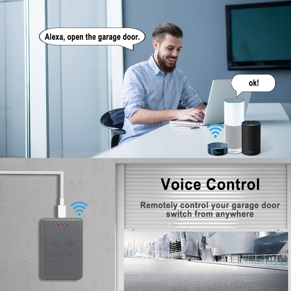 WIFI Smart Gate Opener Remote Control 868 MHz Transmitter HSM2 HSM4 HS4 HSE4 Garage Door Command Remote Barrier Works with Tuya