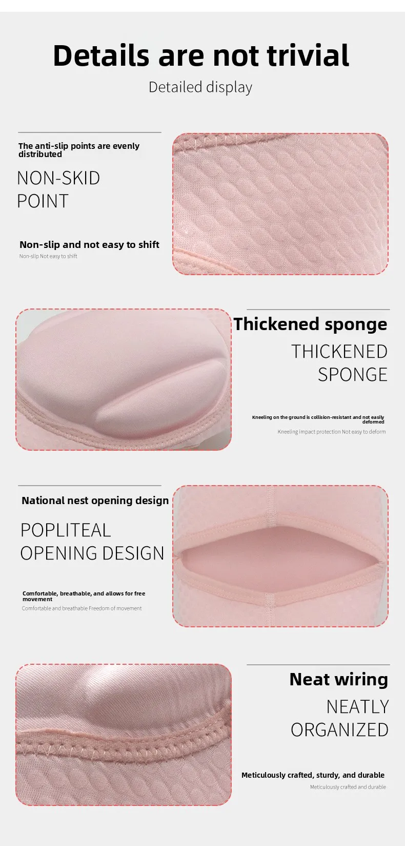 Anti-Collision Knee Pads Thick Sponge for Women Pole Dancing Yoga Kneeling Professional Sports Protection for Yoga Kneeling Anti
