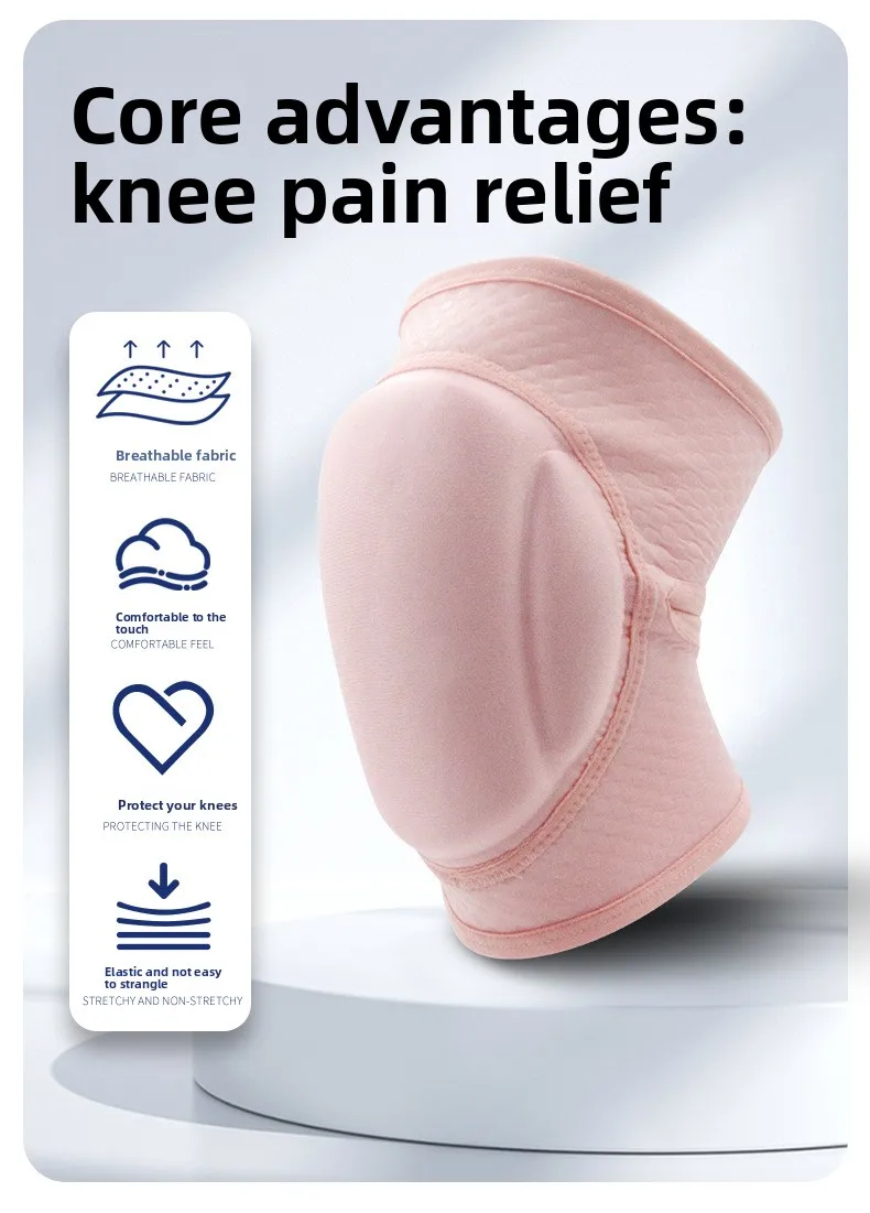 Anti-Collision Knee Pads Thick Sponge for Women Pole Dancing Yoga Kneeling Professional Sports Protection for Yoga Kneeling Anti