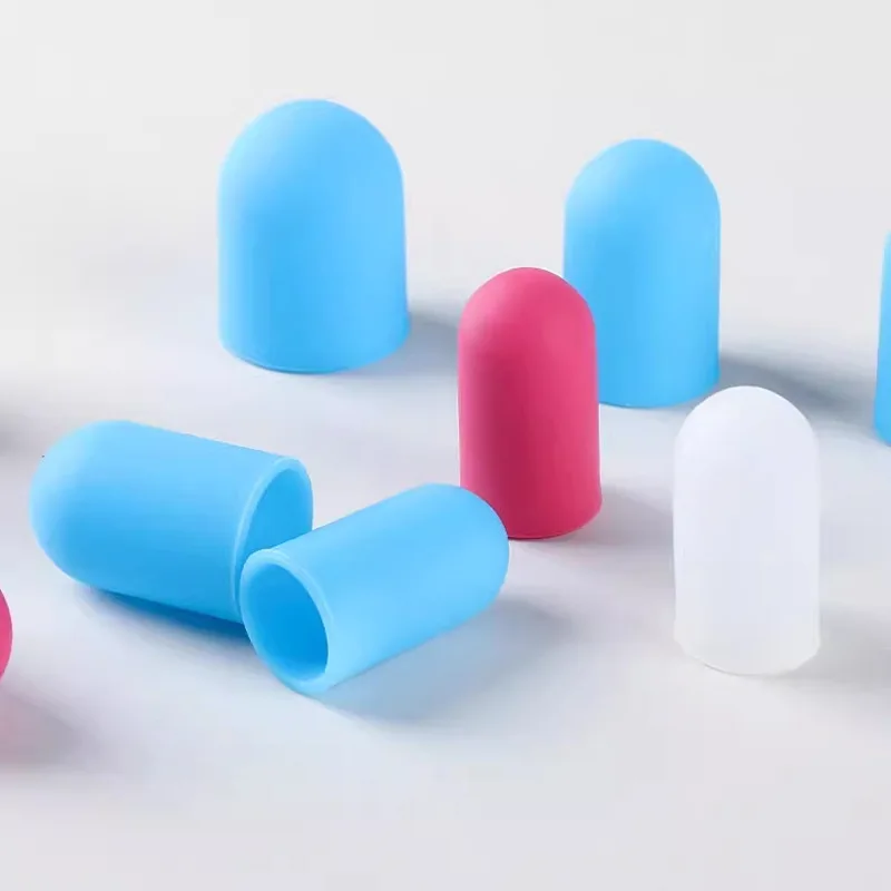 5Pcs Silicone Finger Protectors High-Temperature Resistant Anti-Slip Wear-Resistant Caps Work Protection Gloves for Home Garden