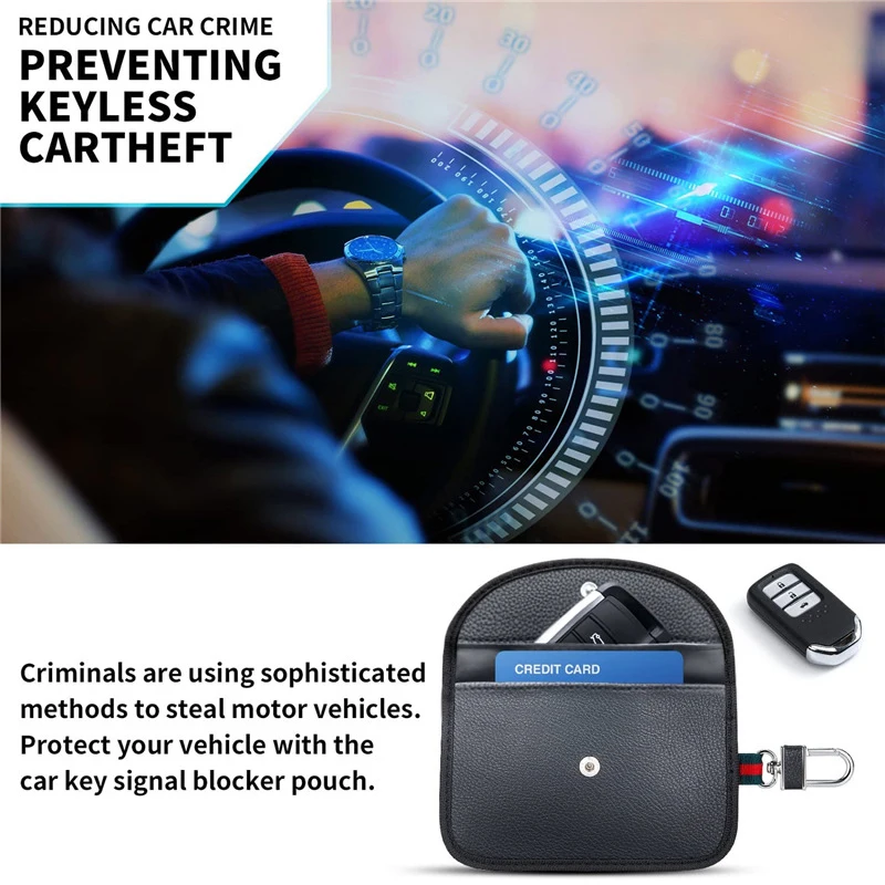Faraday Box with Faraday Bags for Car Keys Car Key Signal Blocking Box Keyless Entry Car Key Safe Protector Anti-Theft Shielding