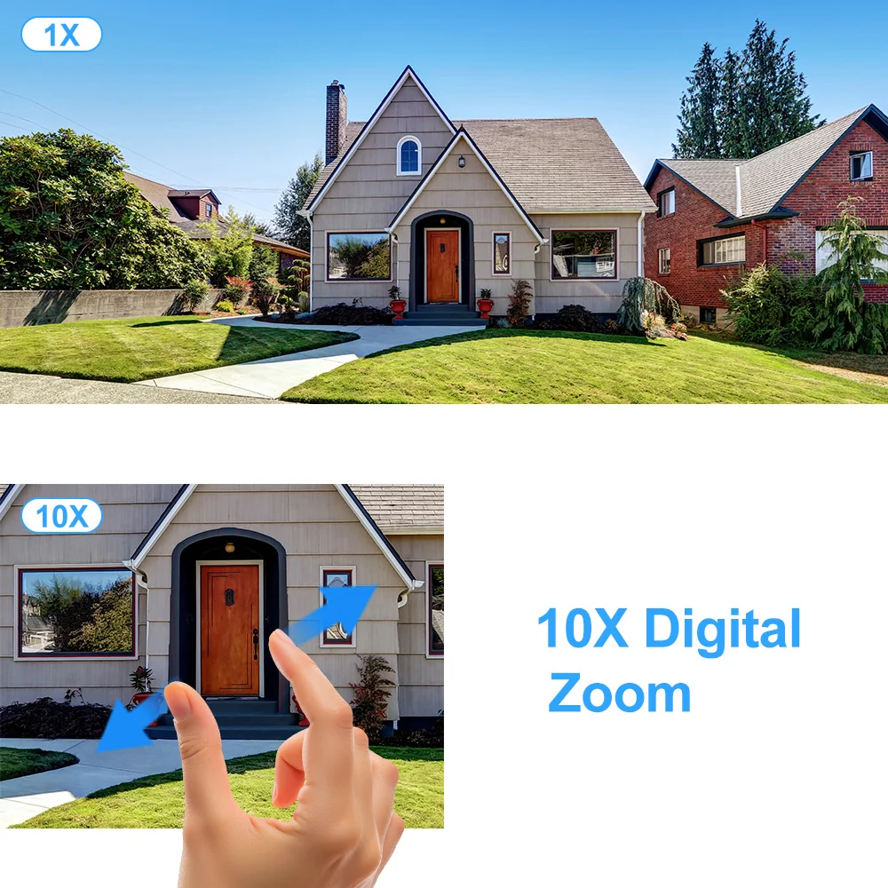 XIAOVV WiFi Solar Camera Dual Lenses Outdoor 8MP Low Power Battery IP Camera PIR Night Vision Wireless Security Camera