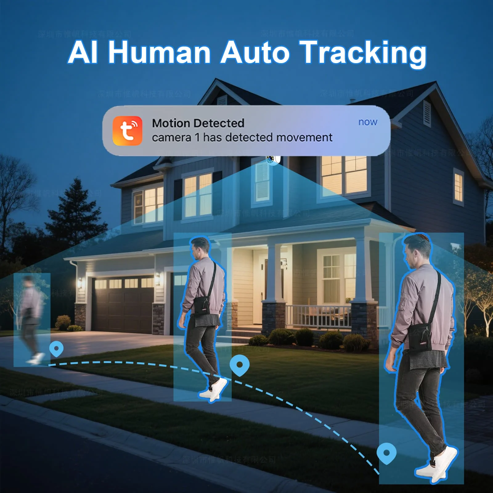 Tuya 4K WiFi Surveillance Camera 5G Wifi Outdoor 5K Dual Lens PTZ IP Cameras Auto Tracking ONVIF Security CCTV Camera with Alexa