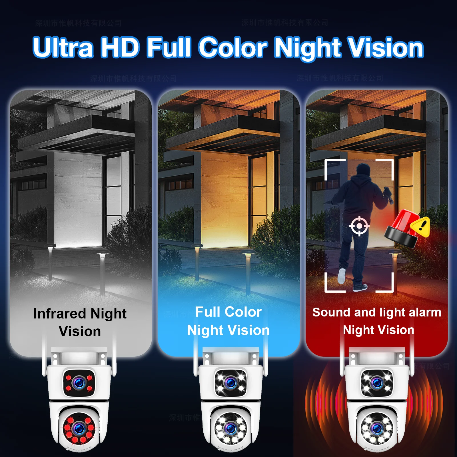 Tuya 4K WiFi Surveillance Camera 5G Wifi Outdoor 5K Dual Lens PTZ IP Cameras Auto Tracking ONVIF Security CCTV Camera with Alexa