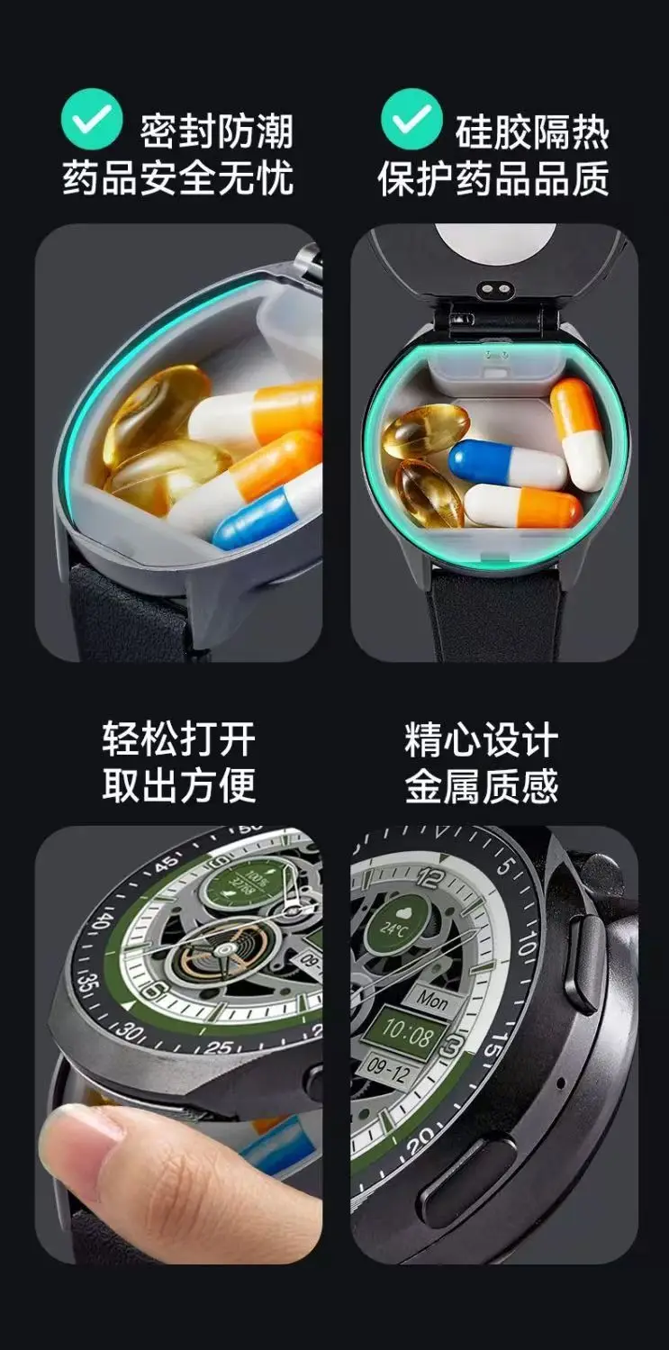 Creative Portable EDC Hidden Safe Watch Multifunctional Medicine Box Tool
