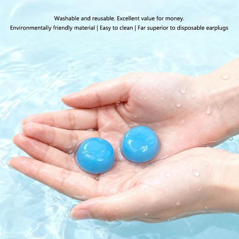 12Pcs Silicone Sleep Earplugs for Noise Reduction and Ear Protection Reusable Earplugs That Can Be Molded Suitable for Swimming