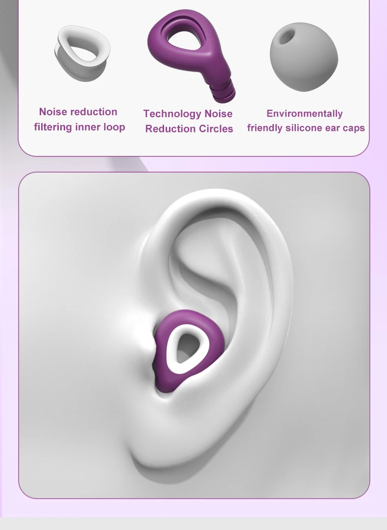 HUAK Silicone Earplugs for Swimming Sleep Noise Cancel Noise Reduction-Soundproof Reduce Disturbances -Quality Earplugs