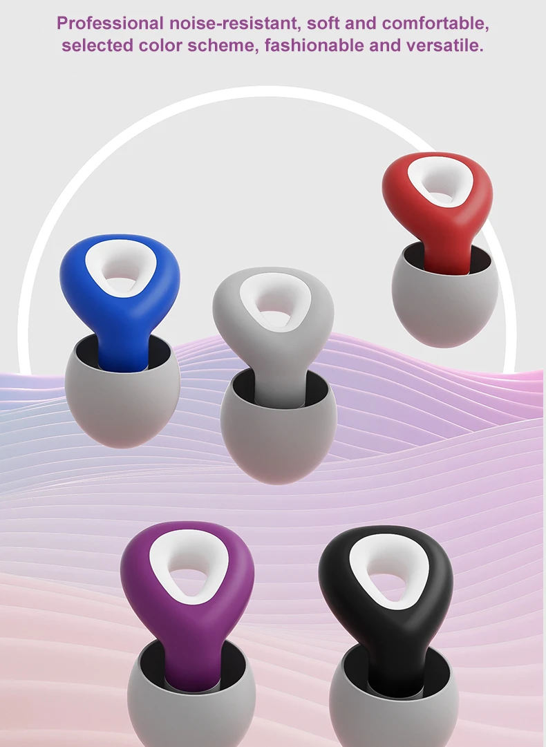 HUAK Silicone Earplugs for Swimming Sleep Noise Cancel Noise Reduction-Soundproof Reduce Disturbances -Quality Earplugs