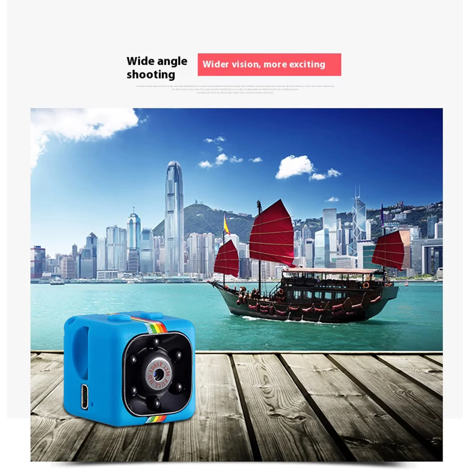 SQ11 Mini 1080P HD IP Camera 30fps Sports DV Camcorder - Outdoor Indoor Security Surveillance with Night Vision Video Recorder