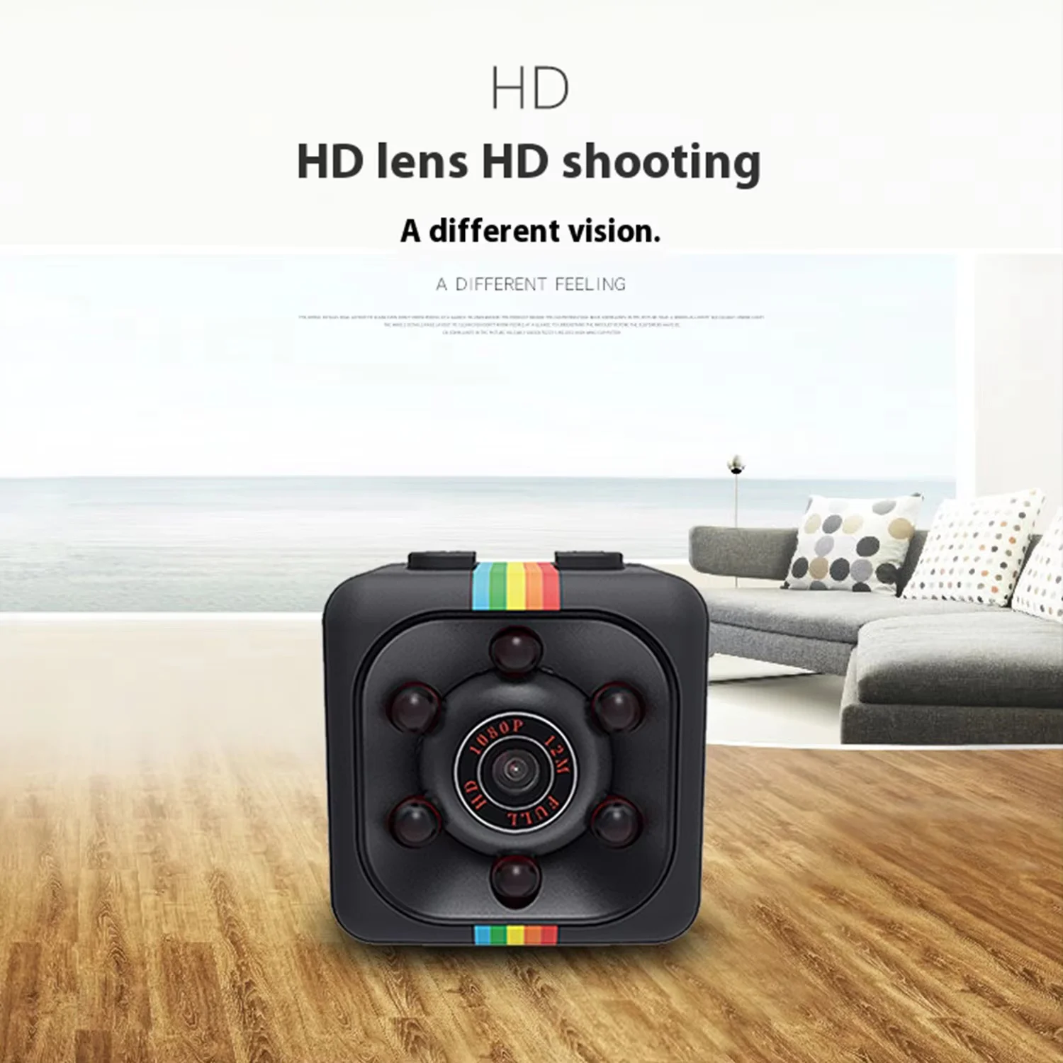 SQ11 Mini 1080P HD IP Camera 30fps Sports DV Camcorder - Outdoor Indoor Security Surveillance with Night Vision Video Recorder