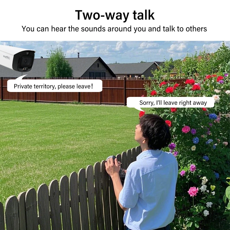 Dahua 8MP 4MP Vari-focal CamOutdoor Siren&Light Active Deterrence Camera 2.7–13.5mm Lens Two-way Talk Tioc 2.0 HFW3849T1-ZAS-PV