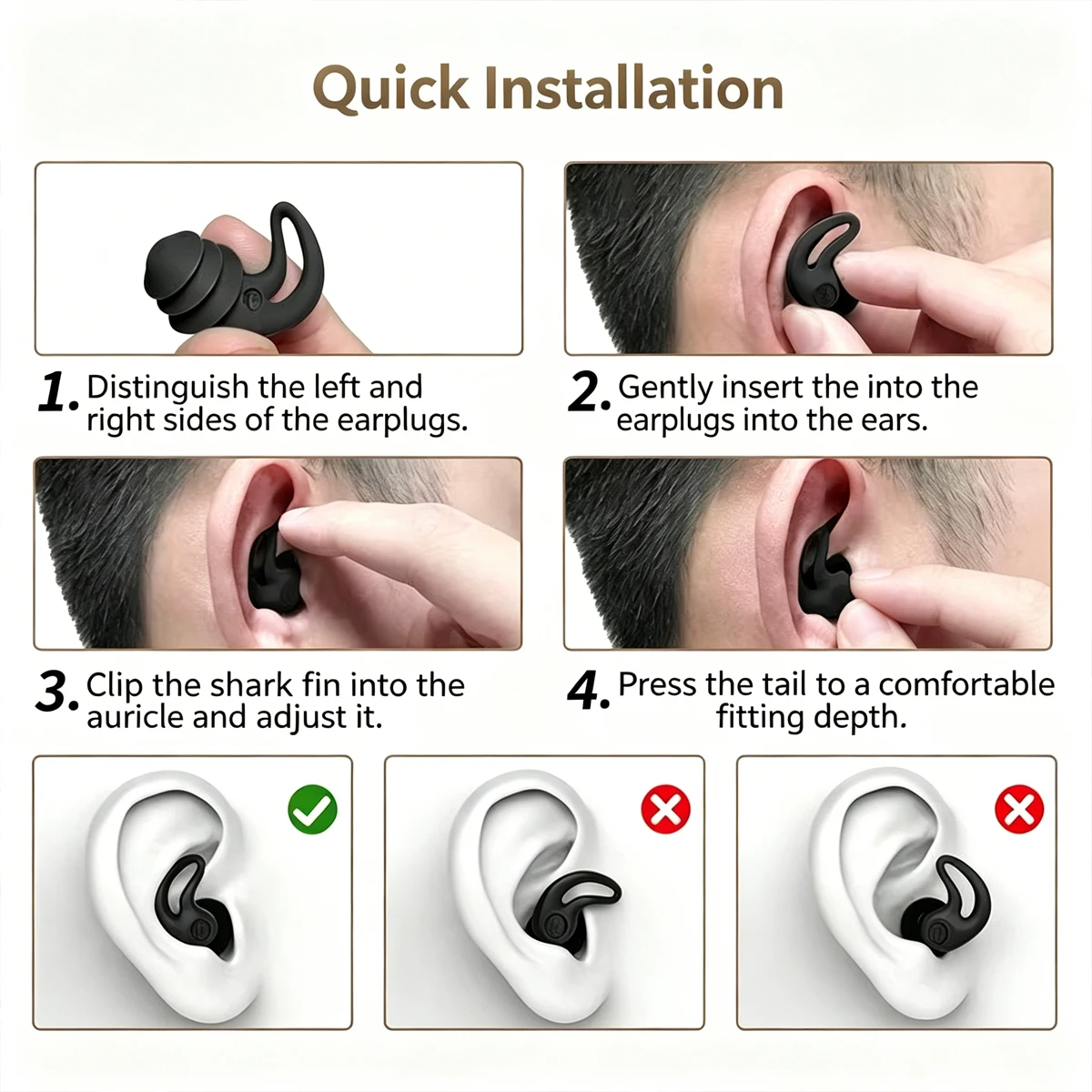 Sleep Noise Reduction Earplug Ear Protection Earplugs Anti-Noise Waterproof Plug For Travel Work Tapones Para Dormir Earplugs