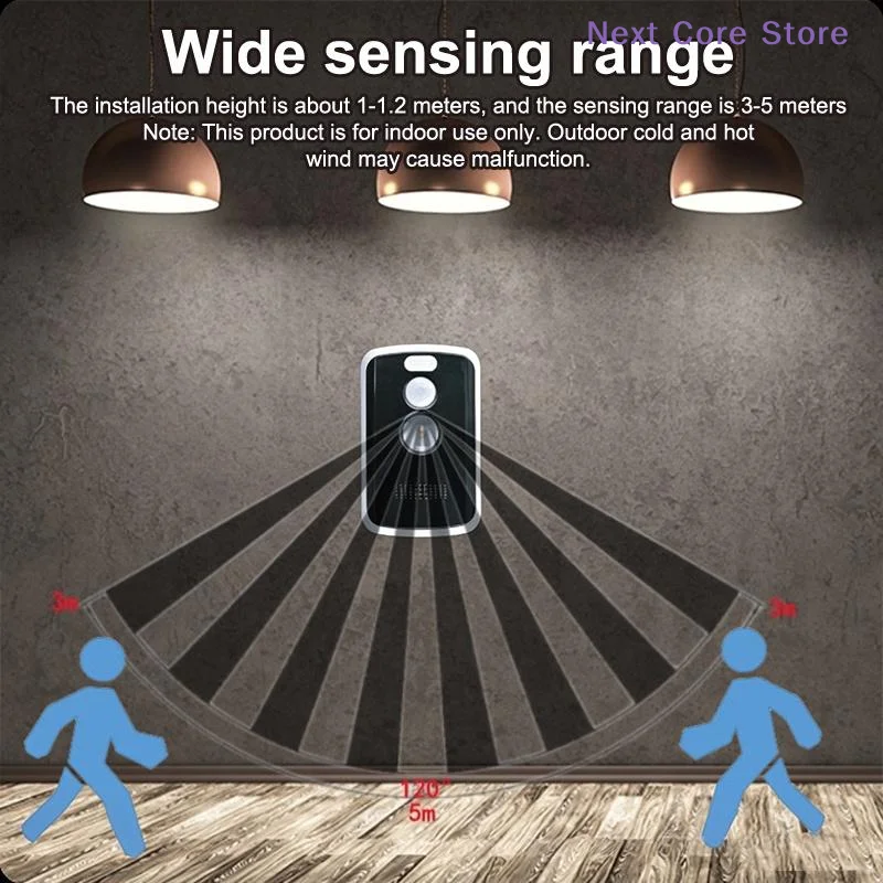 [NC]Perimeter Safe Alarm 125db 3 Modes Motion Detector Alarm Safety Anti-Theft Alert Portable Outdoor Camping Security Tools[NC]