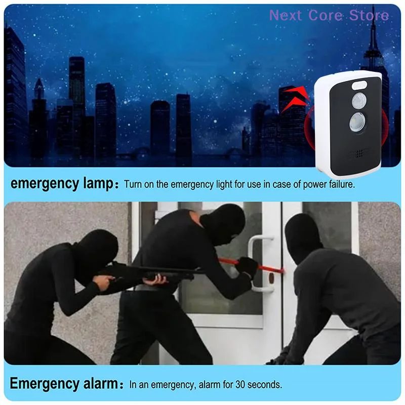 [NC]Perimeter Safe Alarm 125db 3 Modes Motion Detector Alarm Safety Anti-Theft Alert Portable Outdoor Camping Security Tools[NC]