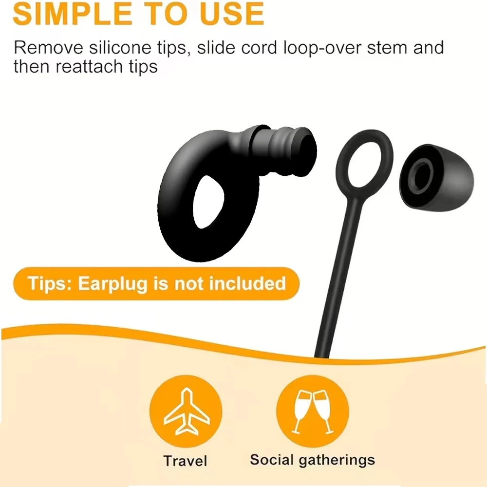 High Fidelity Reusable Silicone Ear Plugs for Noise Cancelling Suitable for Concerts Musicians Motorcycles Sleeping Work Study S