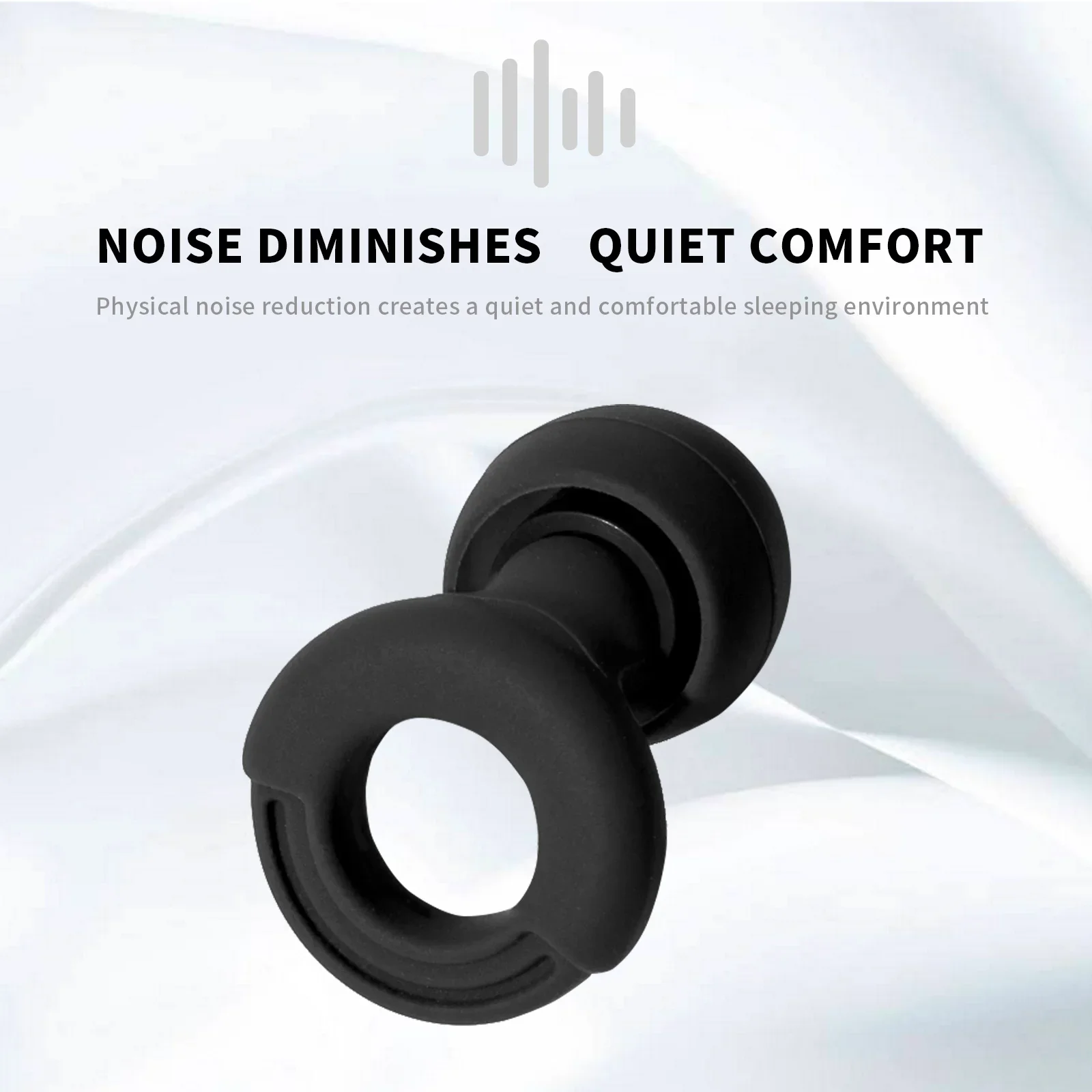 High Fidelity Reusable Silicone Ear Plugs for Noise Cancelling Suitable for Concerts Musicians Motorcycles Sleeping Work Study S