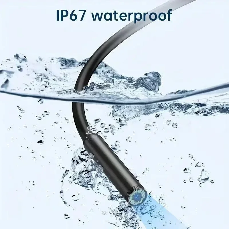 720P HD 8mm Type-C USB Endoscope Camera, IP67 Waterproof Snake Borescope Inspection Scope for Android OTG Phone PC, Car Sewer