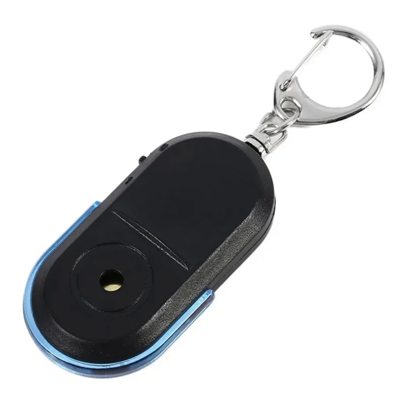 1pcs Anti-Lost Key Finder Smart Find Locator Keychain Whistle Beep Sound Control LED Torch Portable Car Key Finder