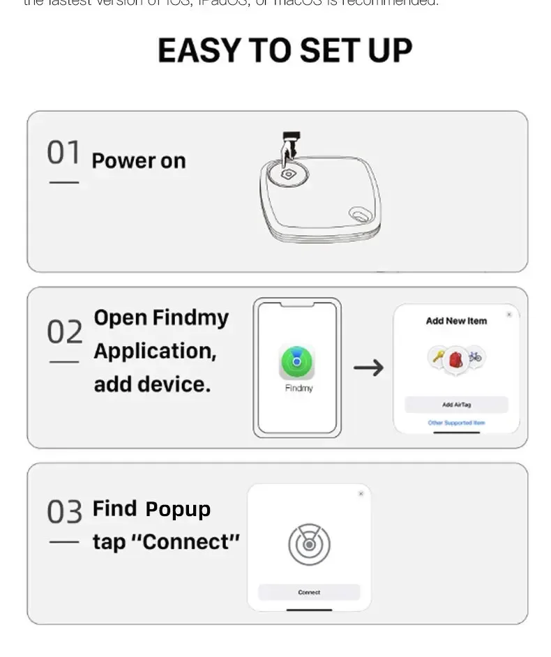 Smart GPS Tracker Mini Tracking Device For Apple Find My APP Smart Tag Kid Pet Car GPS Tracker Anti-lost Reminder Device