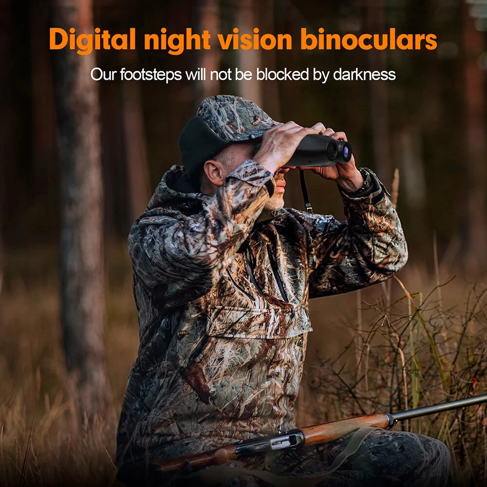 GTMEDIA N4 Night Vision Binoculars Infrared Night-Visions Device 1080P 5X Digital Zoom Head Mount Goggles Day/Night Use Outdoor