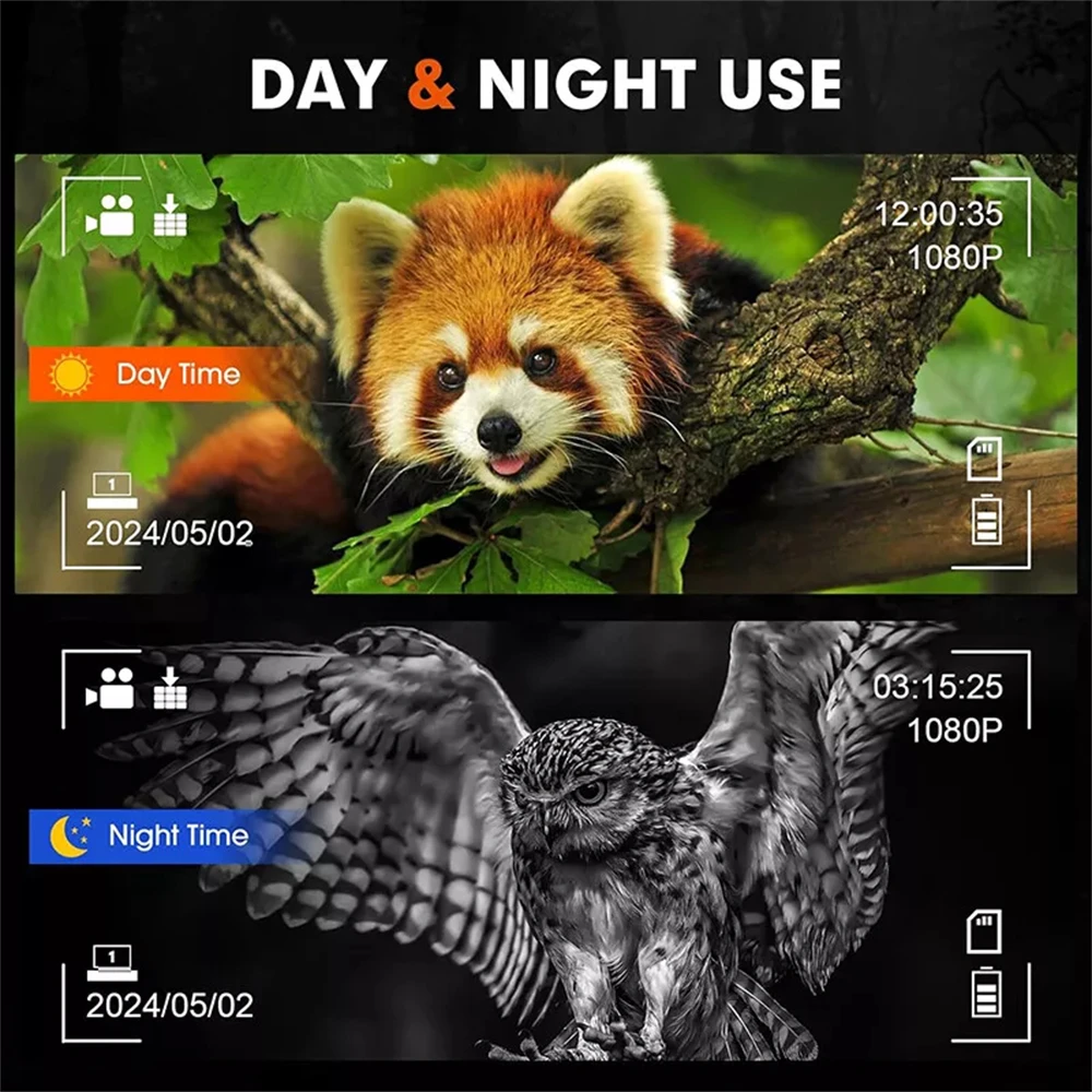 GTMEDIA N4 Night Vision Binoculars Infrared Night-Visions Device 1080P 5X Digital Zoom Head Mount Goggles Day/Night Use Outdoor