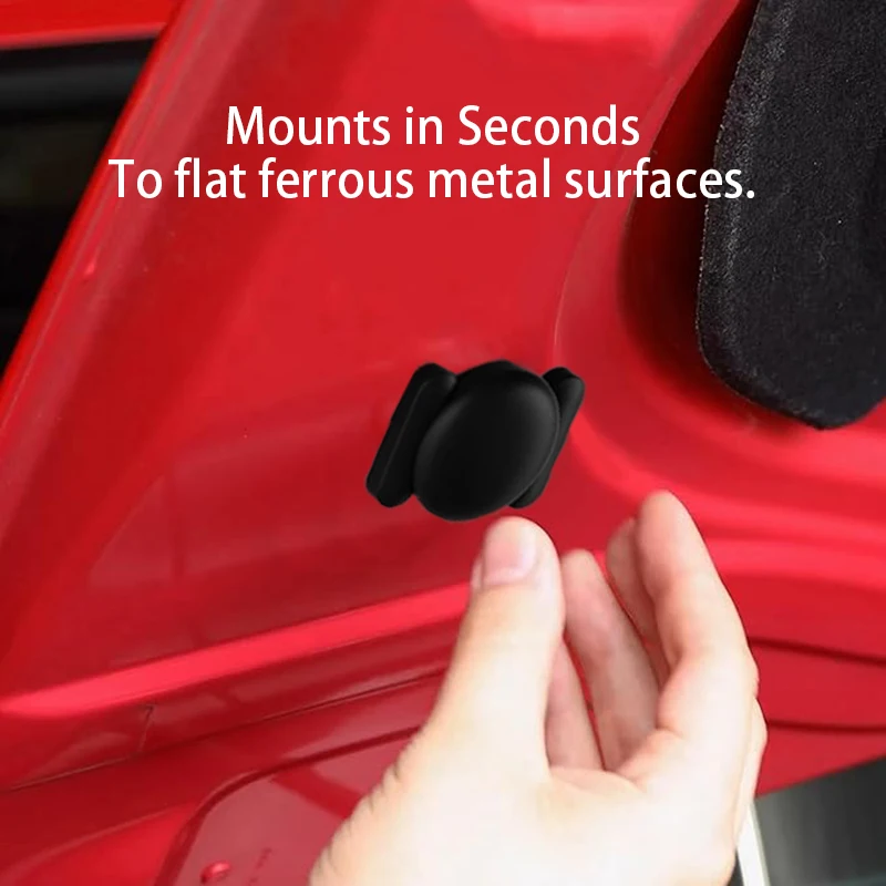 4-Pack IOS GPS Smart Tag for Apple Find My Tracker Kits with Strong Magnetic Suction Silicone Shell Anti-loss for Skateboard Car