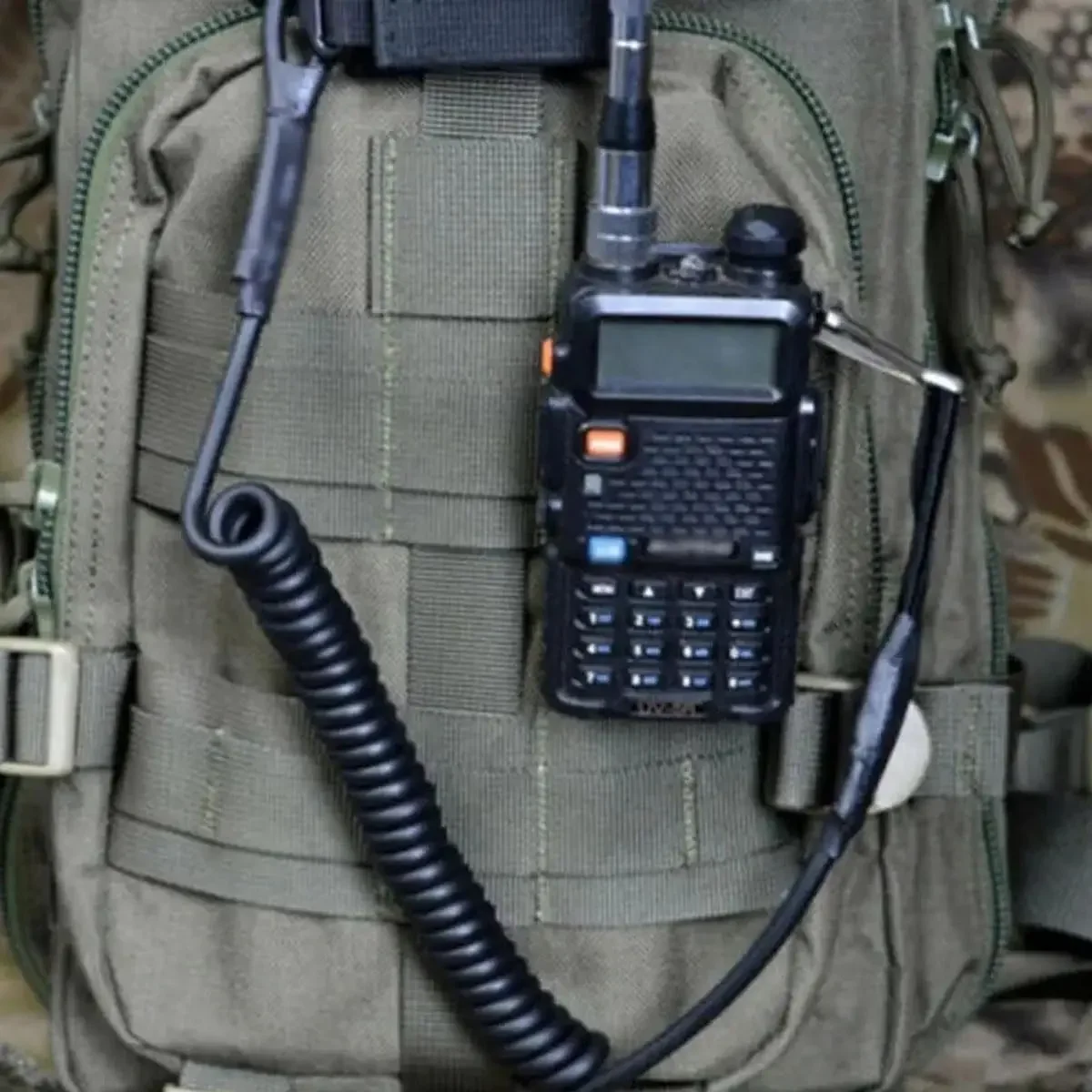 Elastic Tactical Lanyard Rope, Anti-Lost, Military, Spring, Safety Gun Strap, Keychain, Chain, Flashlight, Hunting Accessories