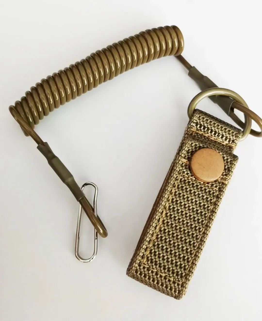 Elastic Tactical Lanyard Rope, Anti-Lost, Military, Spring, Safety Gun Strap, Keychain, Chain, Flashlight, Hunting Accessories