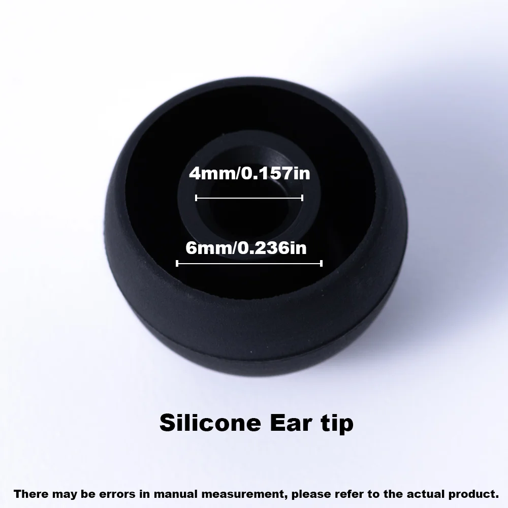 HUAK 4 Pairs Silicone Replacement Ear Plugs Soft Earbuds Cap in Ear Headphone Eartip L M S XS Noise Reduction