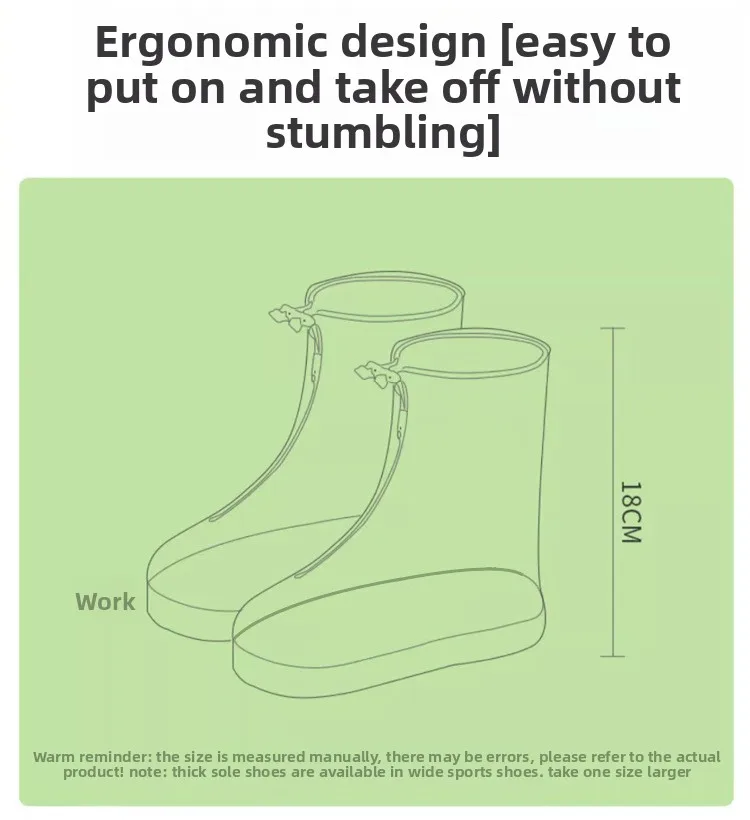 Wear Resistant Children's Cartoon Anti Slip Shoe Cover,Waterproof ,Children's Thickened Midsole Rain Shoe Cover, Worn Externally