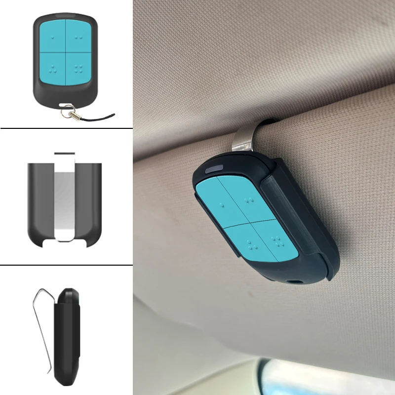 Newest Powertech PR1 PR2 PR4 Garage / Gate Remote Control 433 MHz Electric Gate Transmitter Includes visor clip