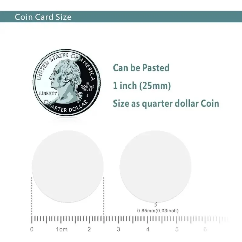 10PCS N-TAG 424 DNA Card 25mm NFC Coin Card NFC White Card Advanced Security and Privacy for Trusted IoT Applications TAG424DNA