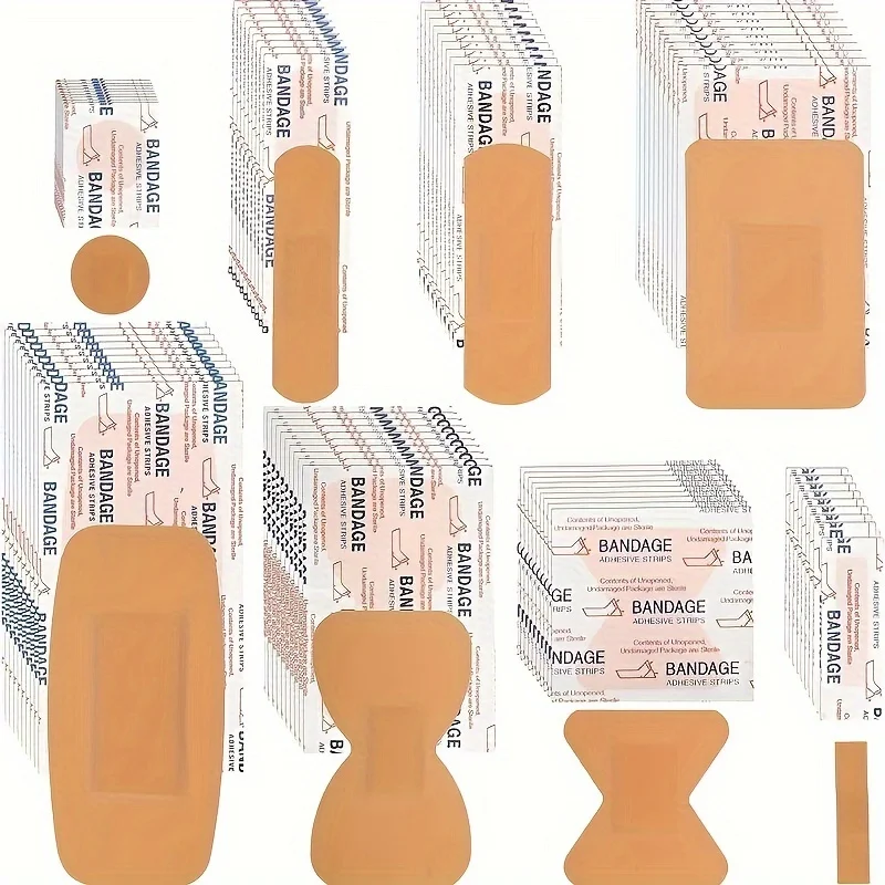 40pcsPE adhesive protectors, multi-functional breathable protectors for wound care, various styles including knuckle wound care