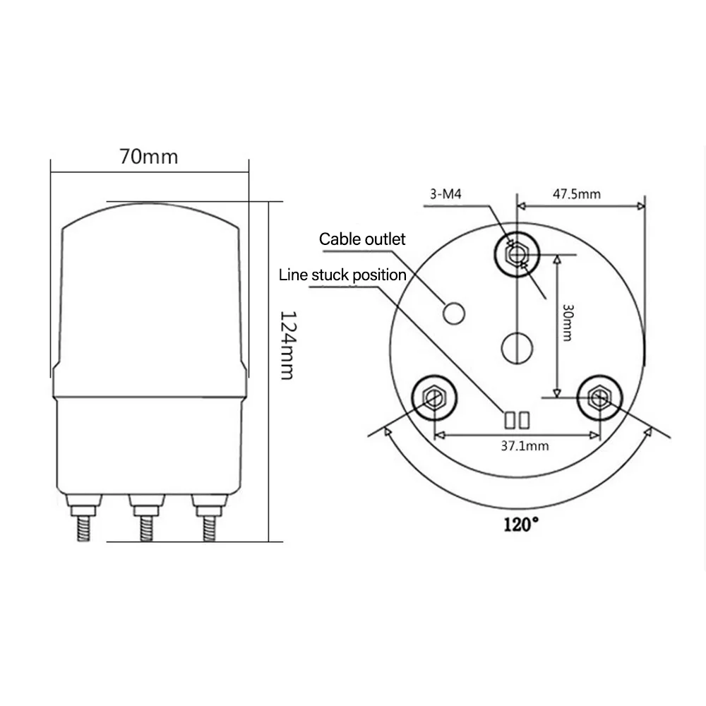 Universal 12V 24V 220V Outdoor LED Signal Alarm Light Strobe Flashing Light Wall Mount Emergency Warning Lamp for Gate Opener