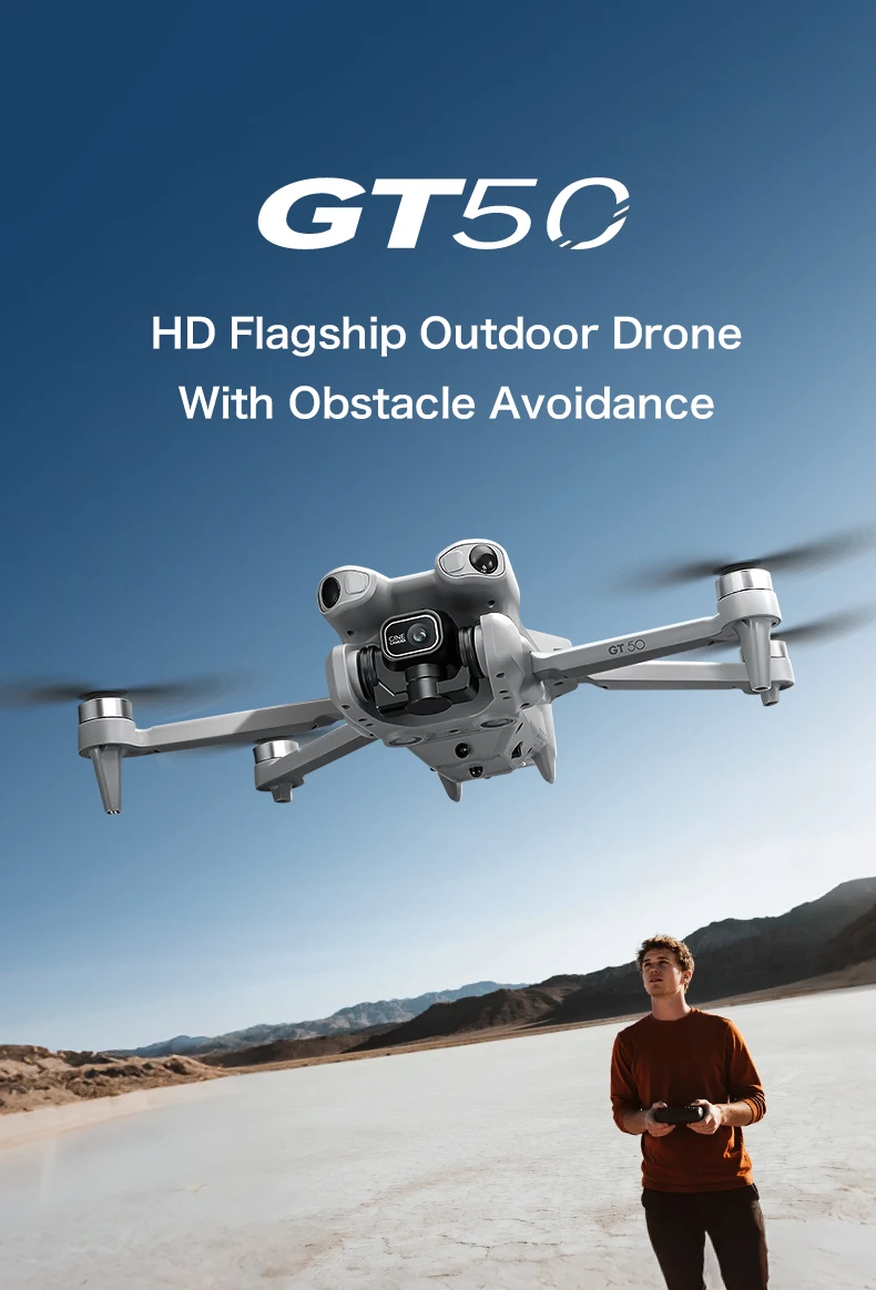 GT50 PRO MIni 5 pro RC Drone 8K HD Dual Cameras WiFi 20mins Flight Aerial Photography Quadcopter Remote Control UAV Boy toy gift