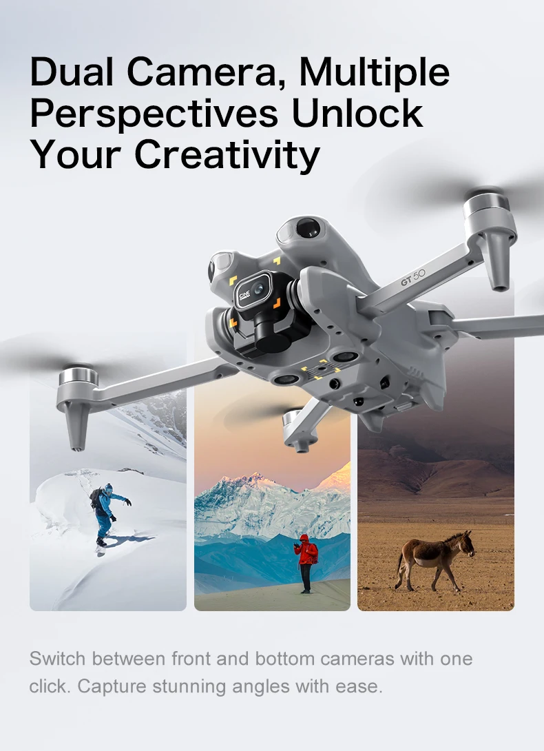 GT50 PRO MIni 5 pro RC Drone 8K HD Dual Cameras WiFi 20mins Flight Aerial Photography Quadcopter Remote Control UAV Boy toy gift