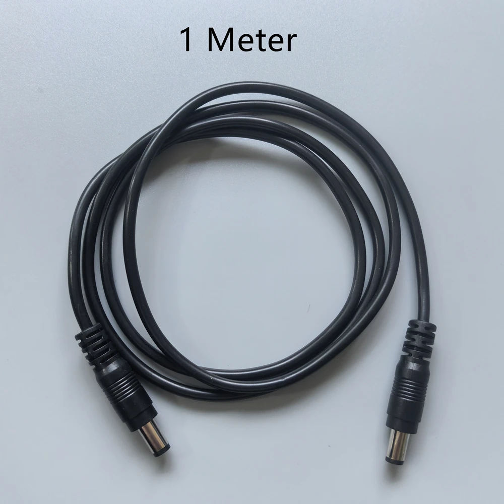 DC Power Plug Male to Male 5.5x2.1mm CCTV Adapter Cable 12V 10A Extension Cord 1/3/5/10/20 Meter Wires Accessories