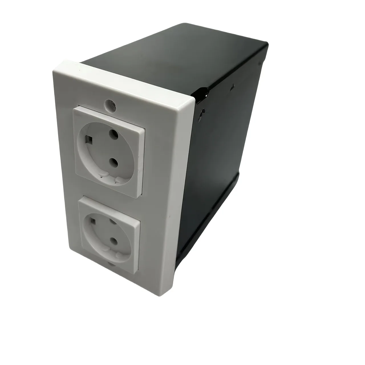 1PC European-Style Socket Diversion Safe with Vintage Key Steel Security Casing Extra-Large Hidden Drawer for Home Office